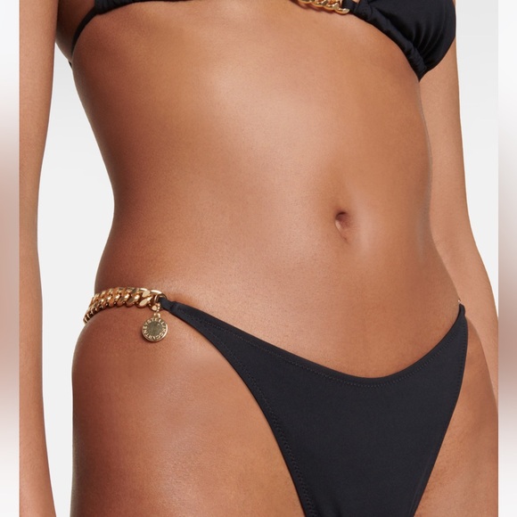 Stella McCartney***Falabella Triangle Bikini Set w/Chains***Small $456 - Picture 6 of 12